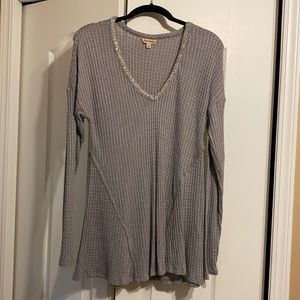 Juicy Couture long sleeve sparkle top